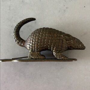 Vintage Brass Armadillo Figurine